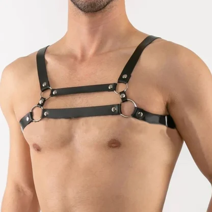 Adjustable Seductive Chest Harness - Image 2