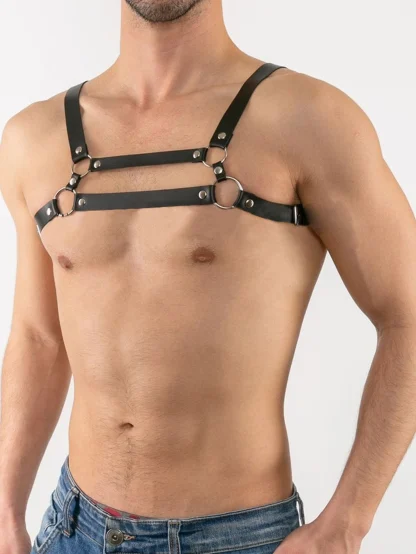 Adjustable Seductive Chest Harness - Image 6