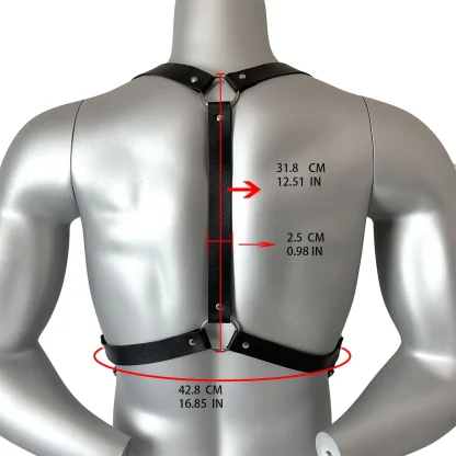 Adjustable Black Body Harness - Image 7