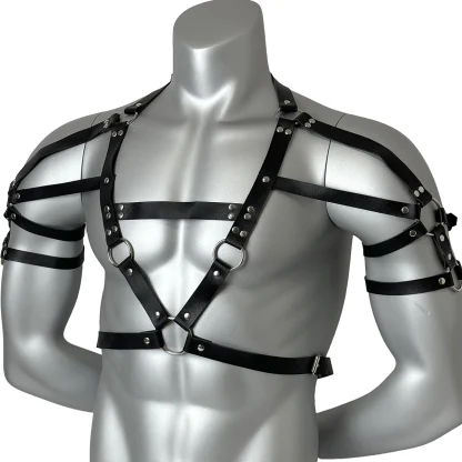 Chest Adjustable Black Harness - Image 10