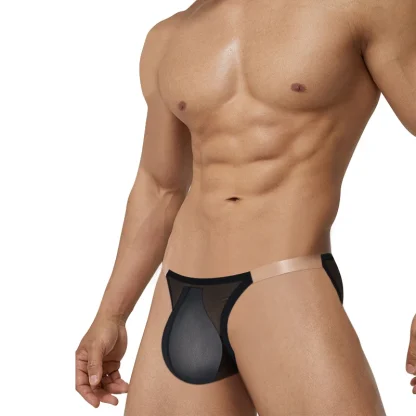 Transparent Strap Mesh Brief - Image 5