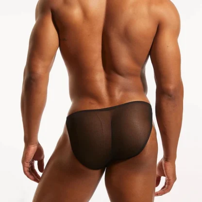 Transparent Strap Mesh Brief - Image 6