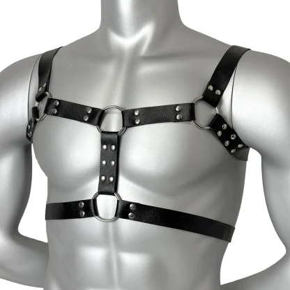 Chest Adjustable Black Harness - Image 3