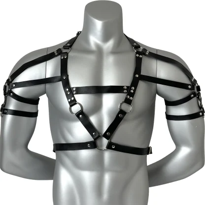 Chest Adjustable Black Harness - Image 6