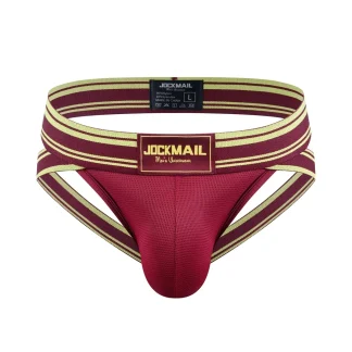 Bold Athletic Striped Jockstrap